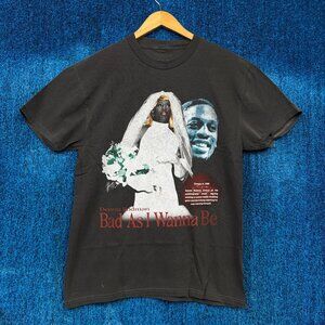 Dennis Rodman Bad As I Wannabe Basketball T-Shirt Size Medium